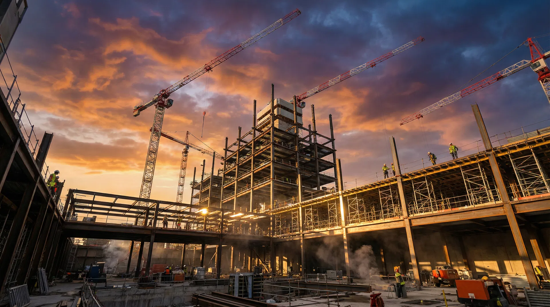 Canteiro de obras Extra Construtora